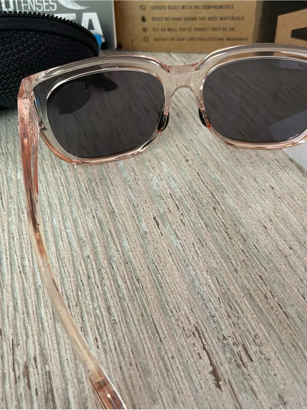 Costa Women’s Sunglasses - Rose Crystal Frame with Gray Lenses